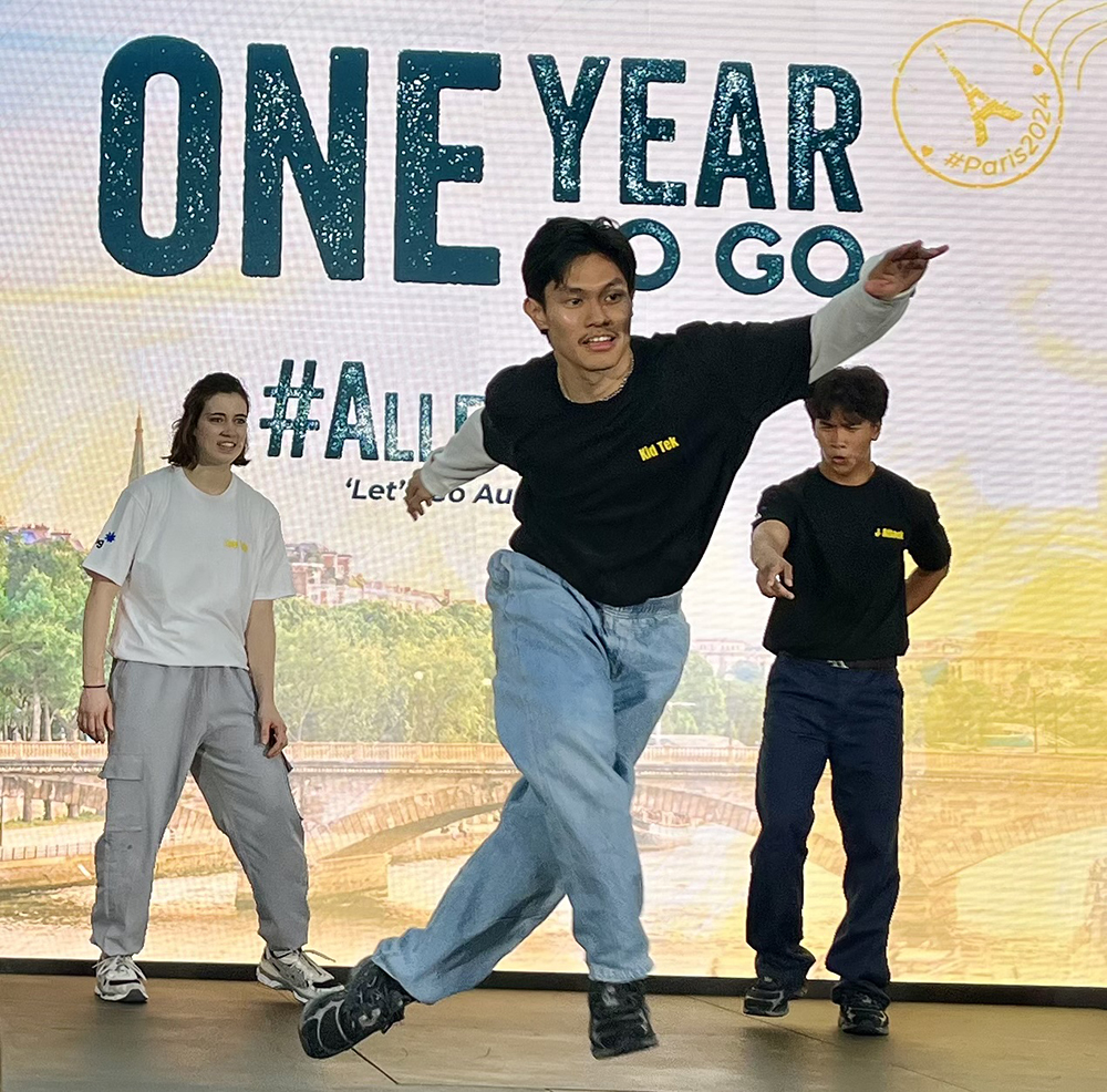 Break Dancers at the 1 year launch