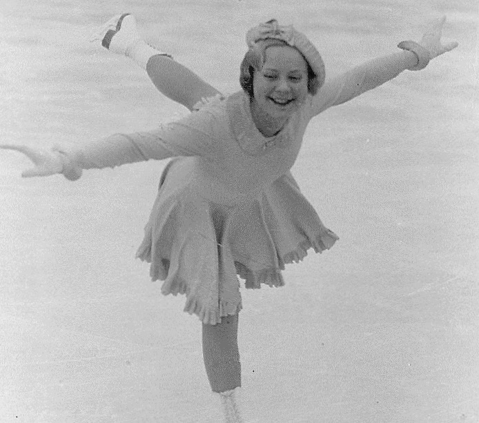 young girls figure skating